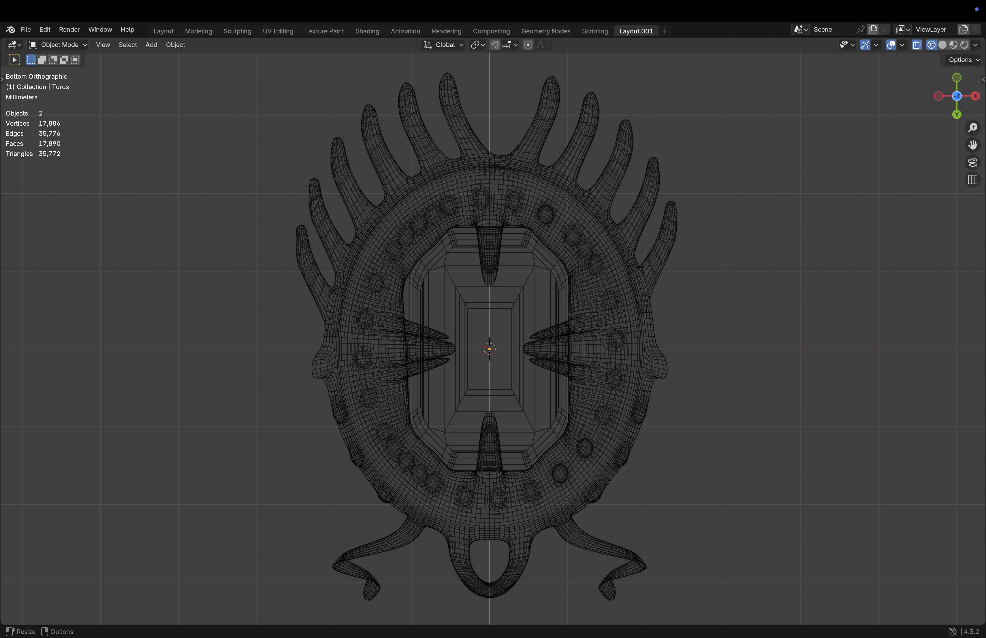 Ruby Necklace Low-poly 3D model_20