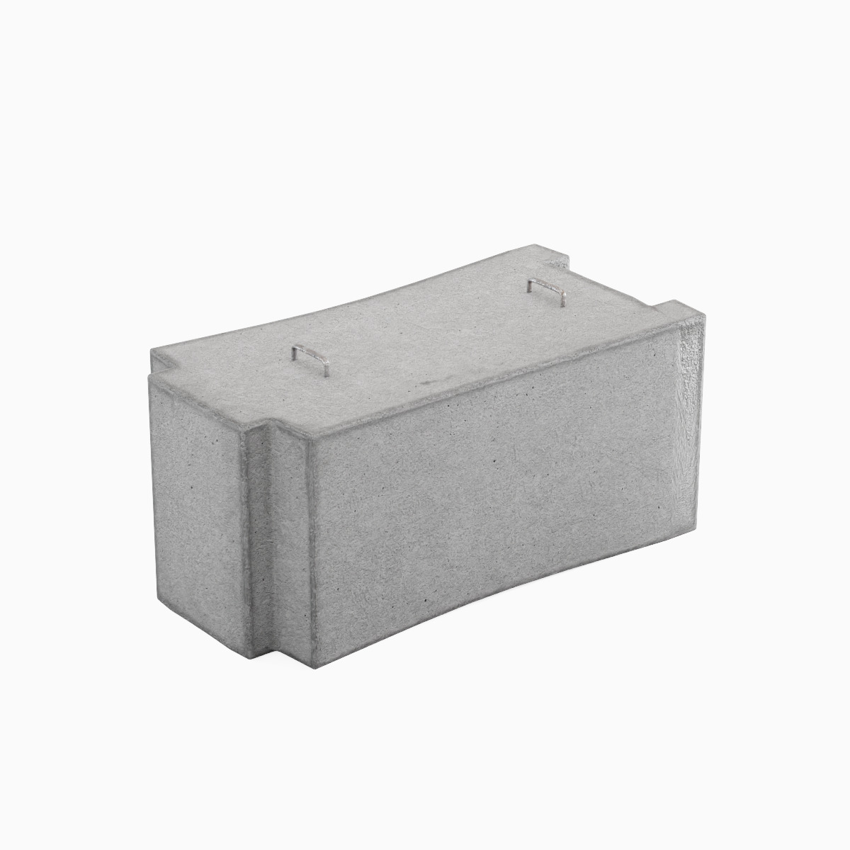 Concrete Traffic Barrier 02 Low-poly 3D model_5