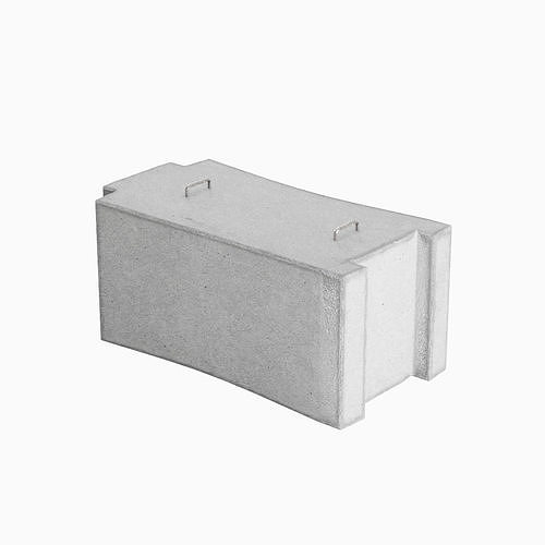 Concrete Traffic Barrier 02 Low-poly 3D model