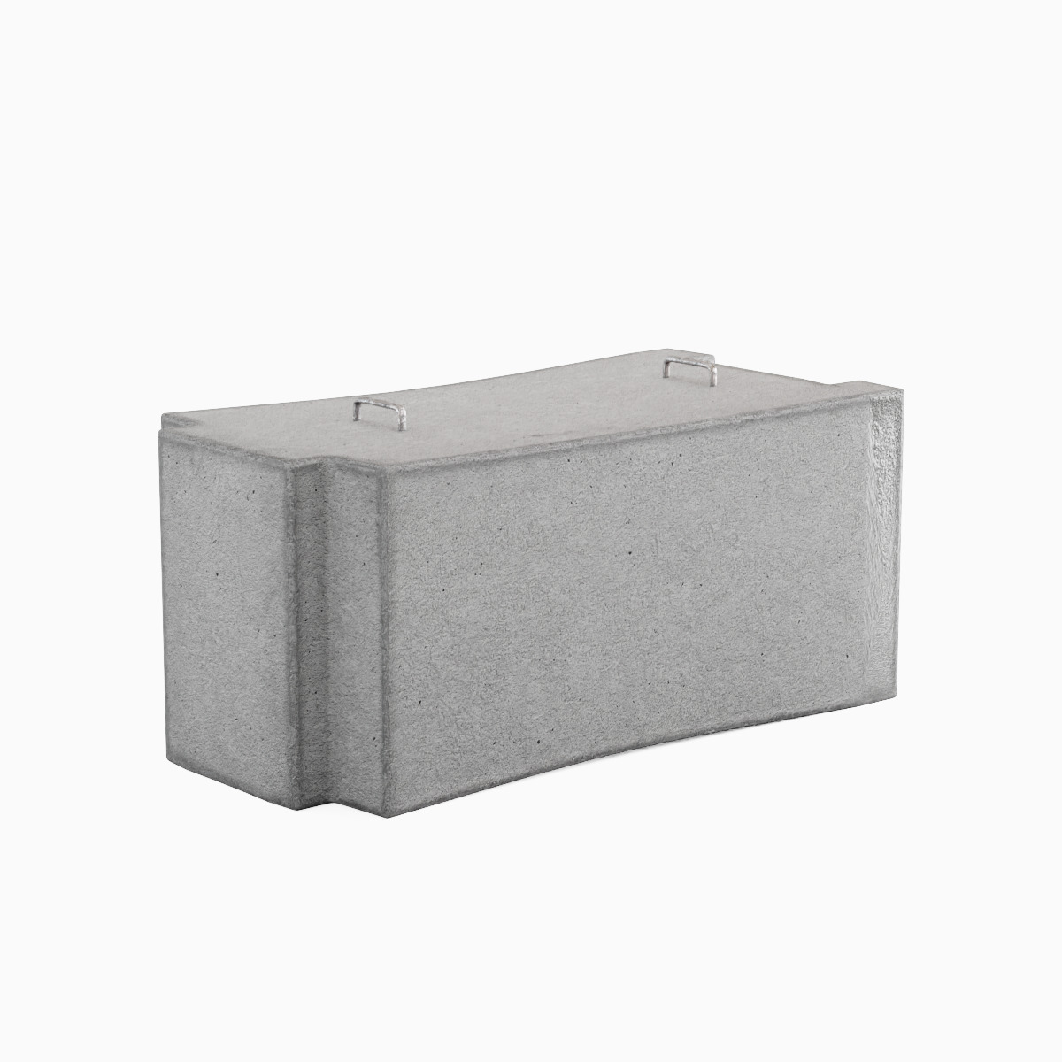 Concrete Traffic Barrier 02 Low-poly 3D model_3