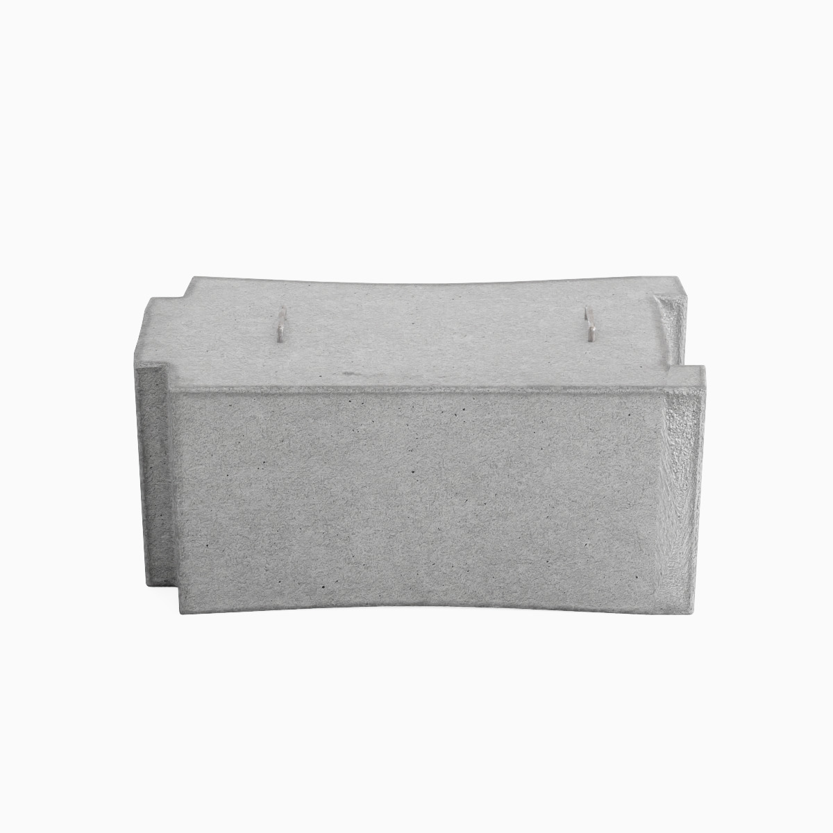 Concrete Traffic Barrier 02 Low-poly 3D model_4