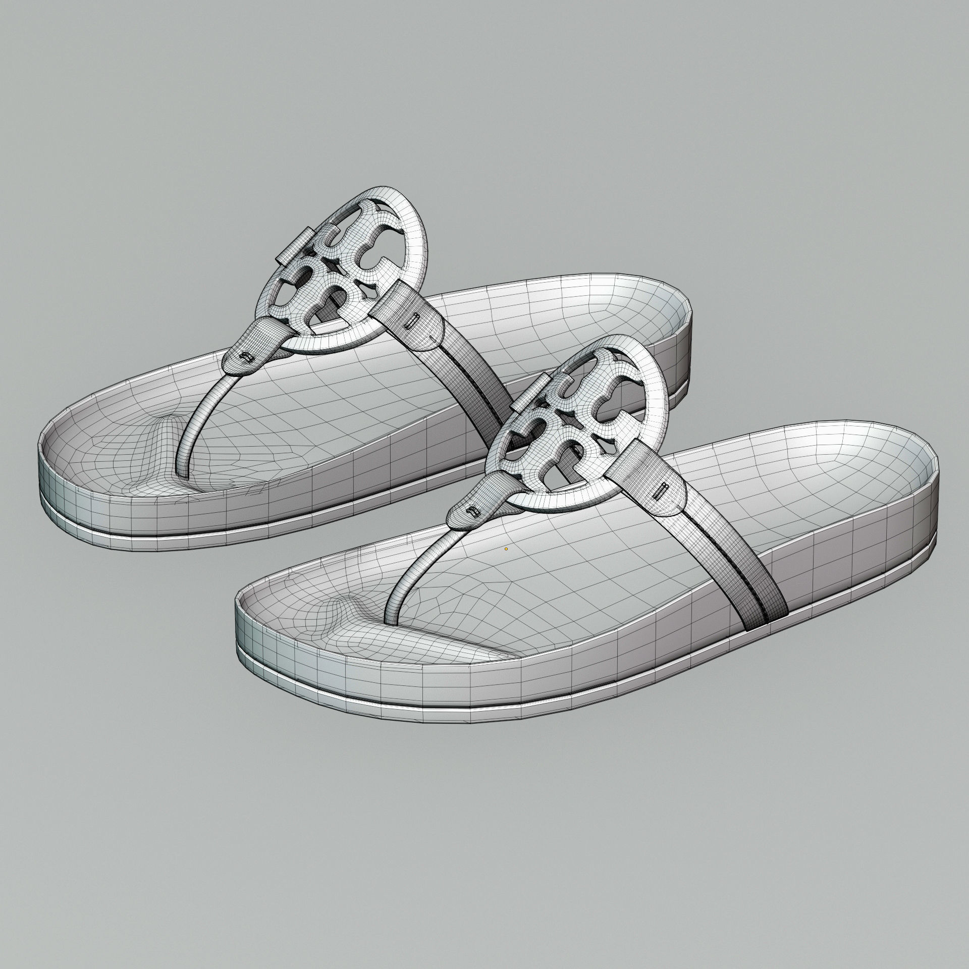 Tory Burch Miller Cloud Sandals 3D model_8