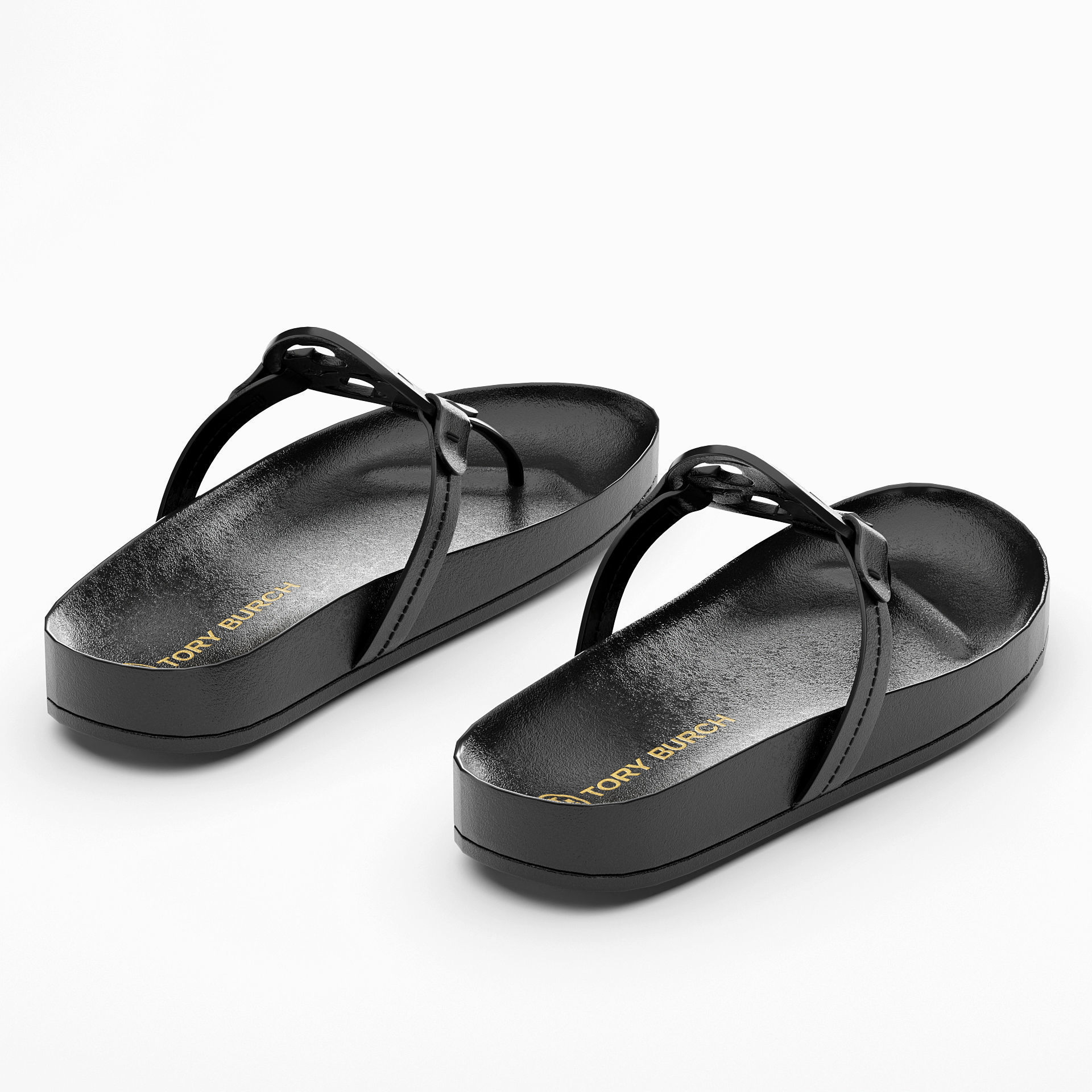 Tory Burch Miller Cloud Sandals 3D model_2