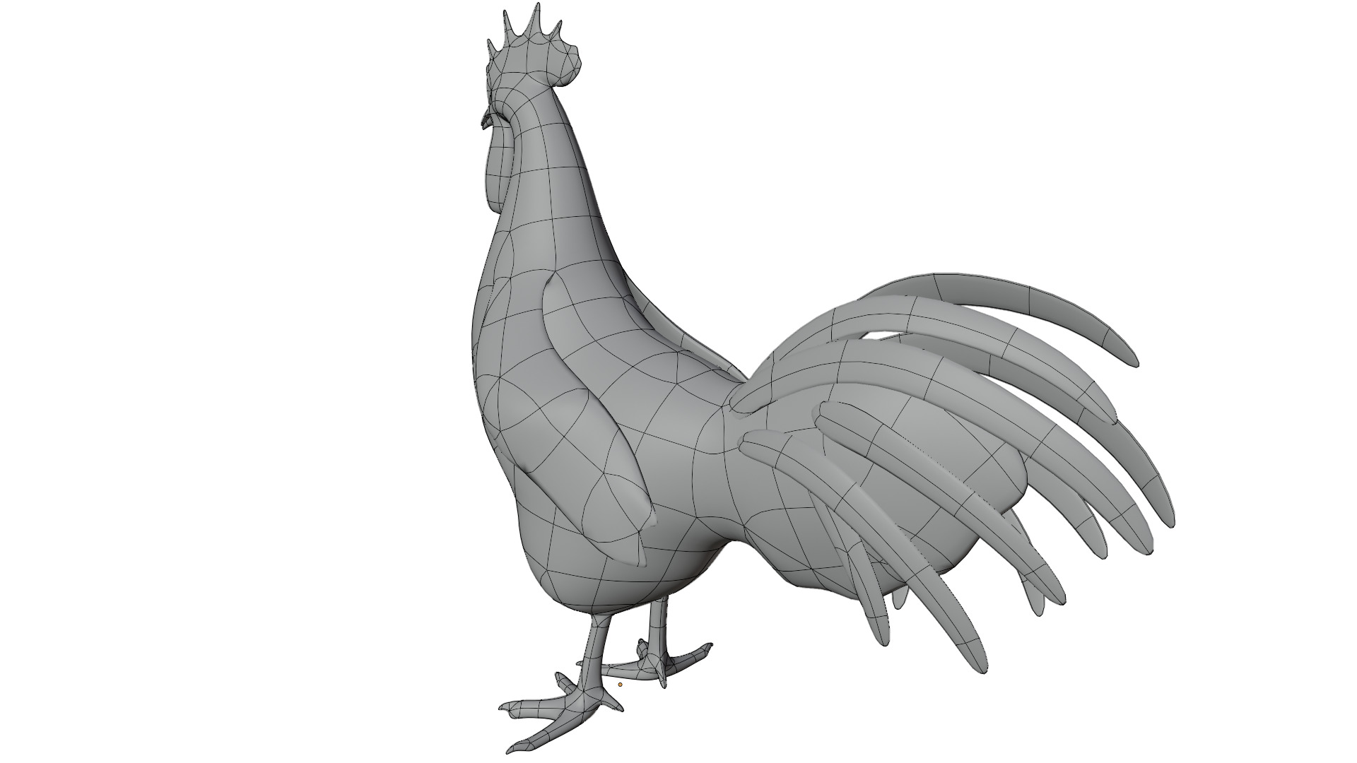Rooster 3D model_11