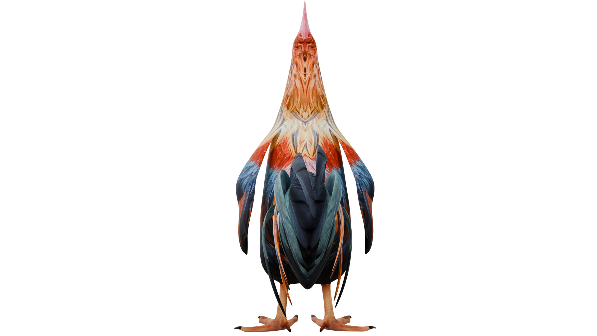 Rooster 3D model_3