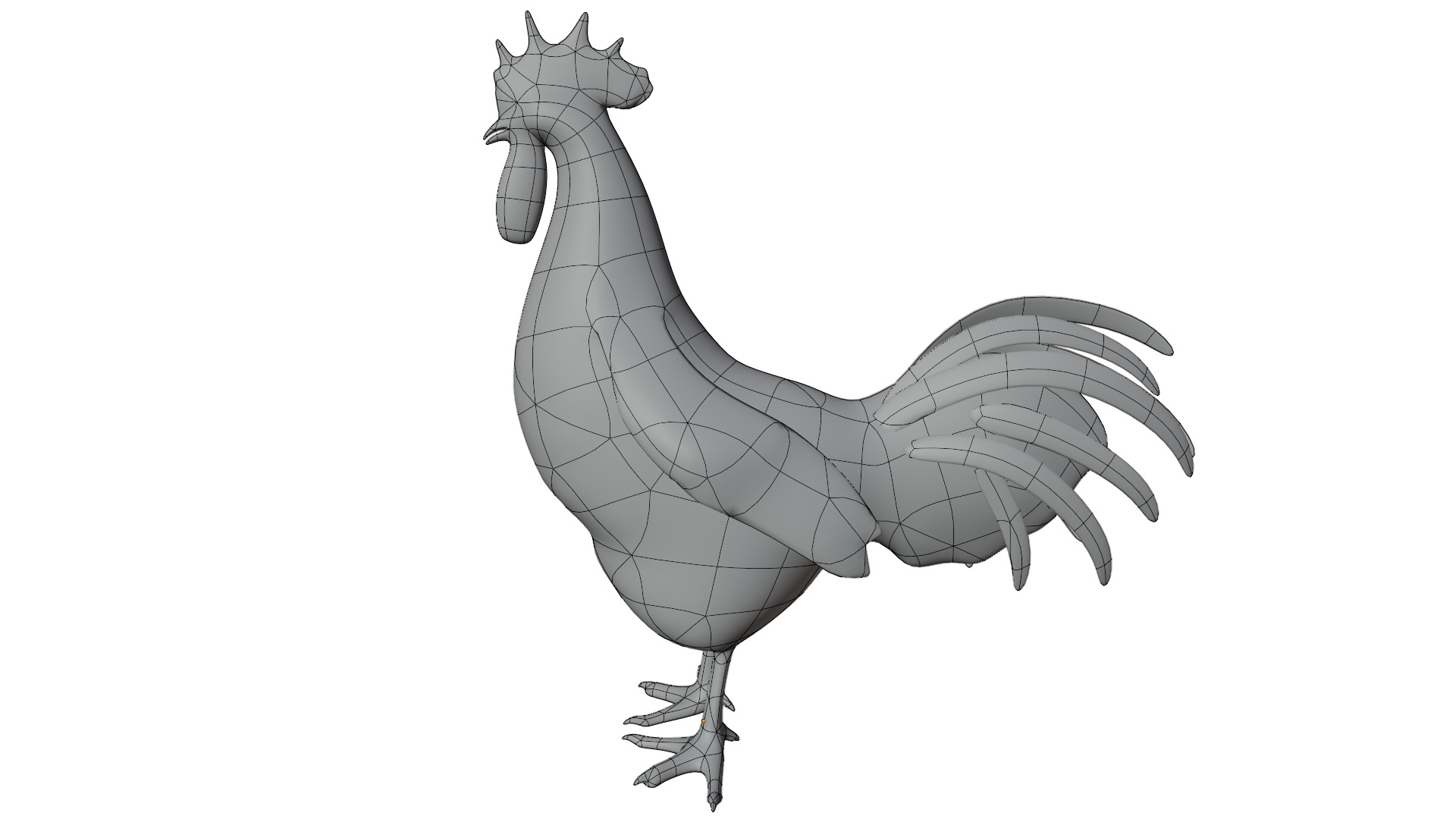 Rooster 3D model_10