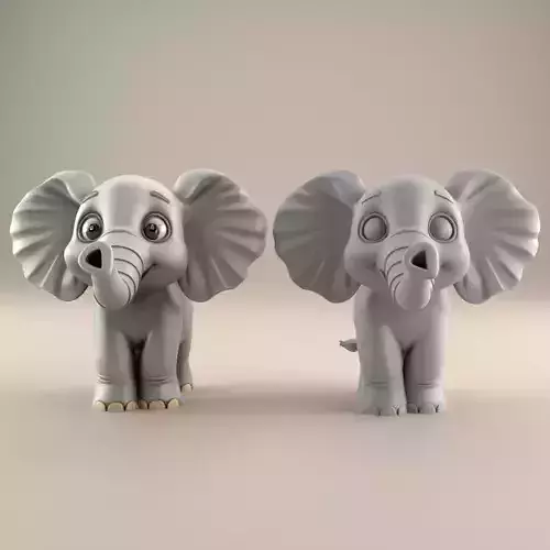 Cute 3D Elephant STL File for Fun Decor