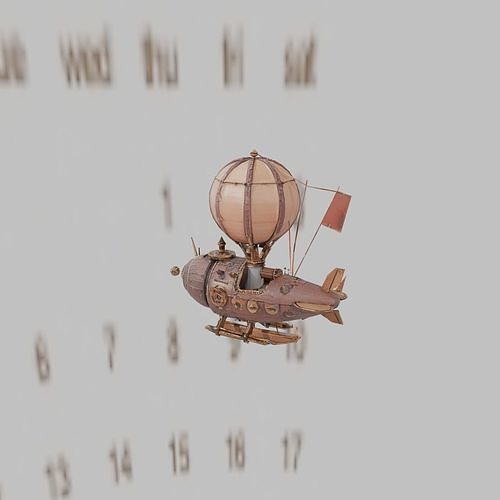 The Aether Drifter Steampunk Airship 3D print model