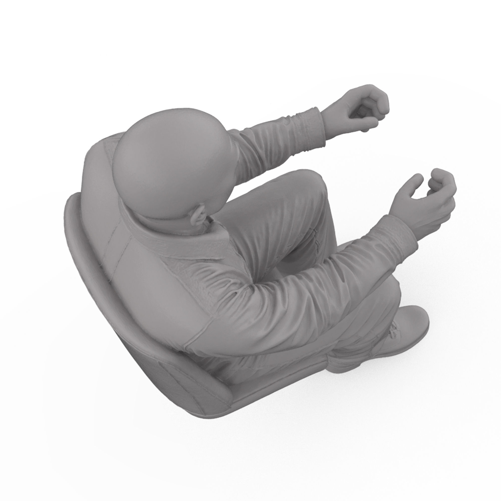 Free STL The Bruiser 90s Driver Figure Free 3D print model_9