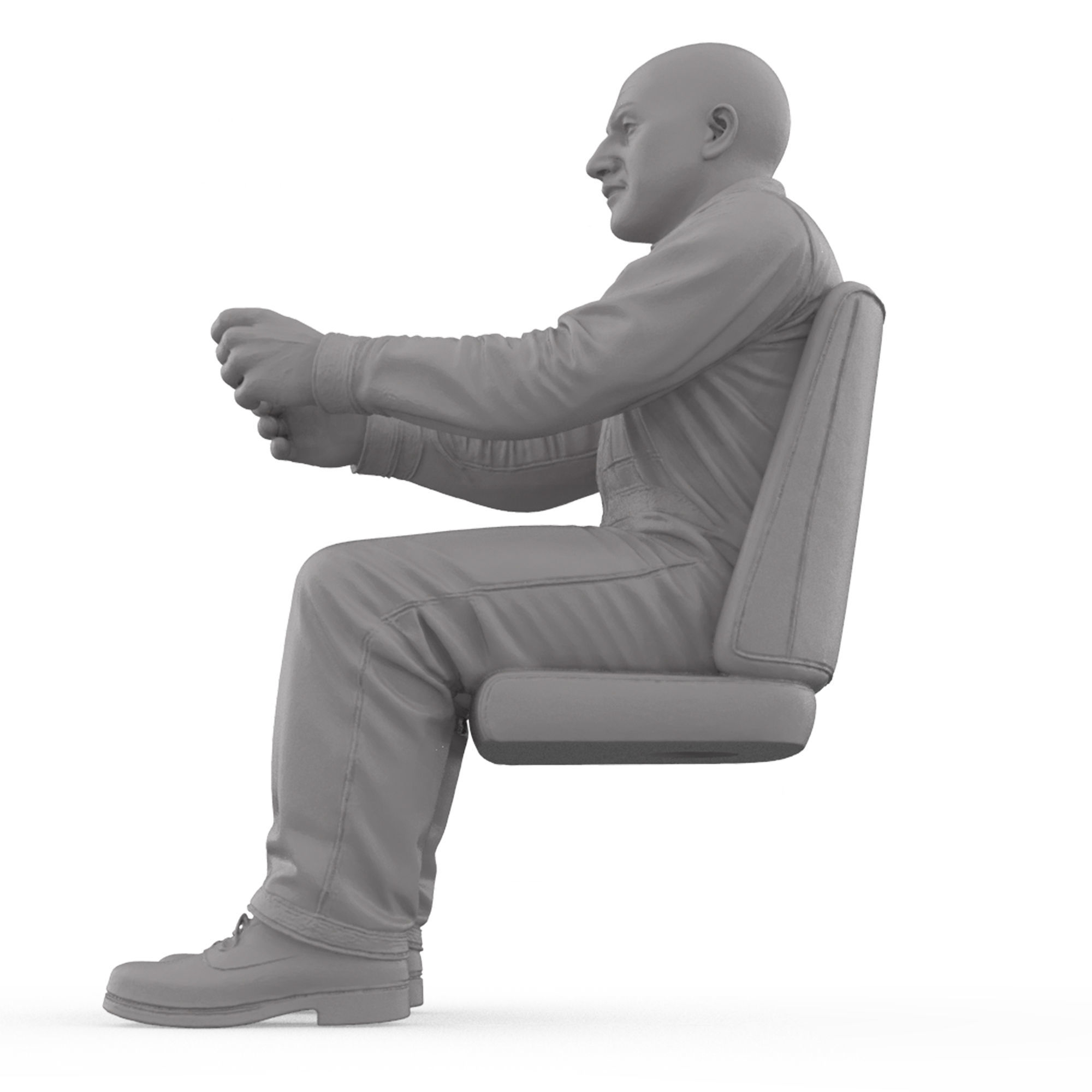 Free STL The Bruiser 90s Driver Figure Free 3D print model_8