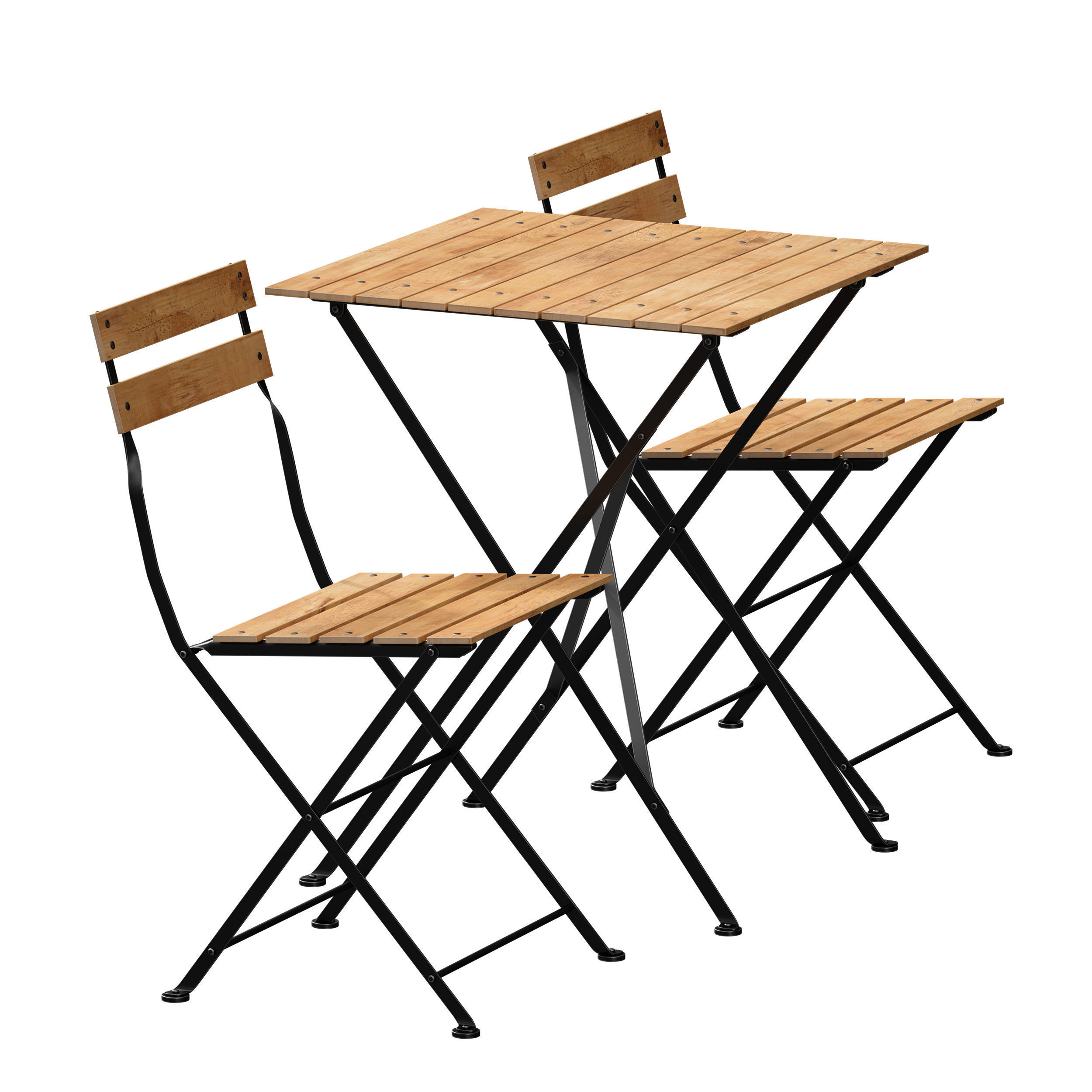 Outdoor Folding Furniture Outdoor Terrace Cafe Furniture 3D model_1