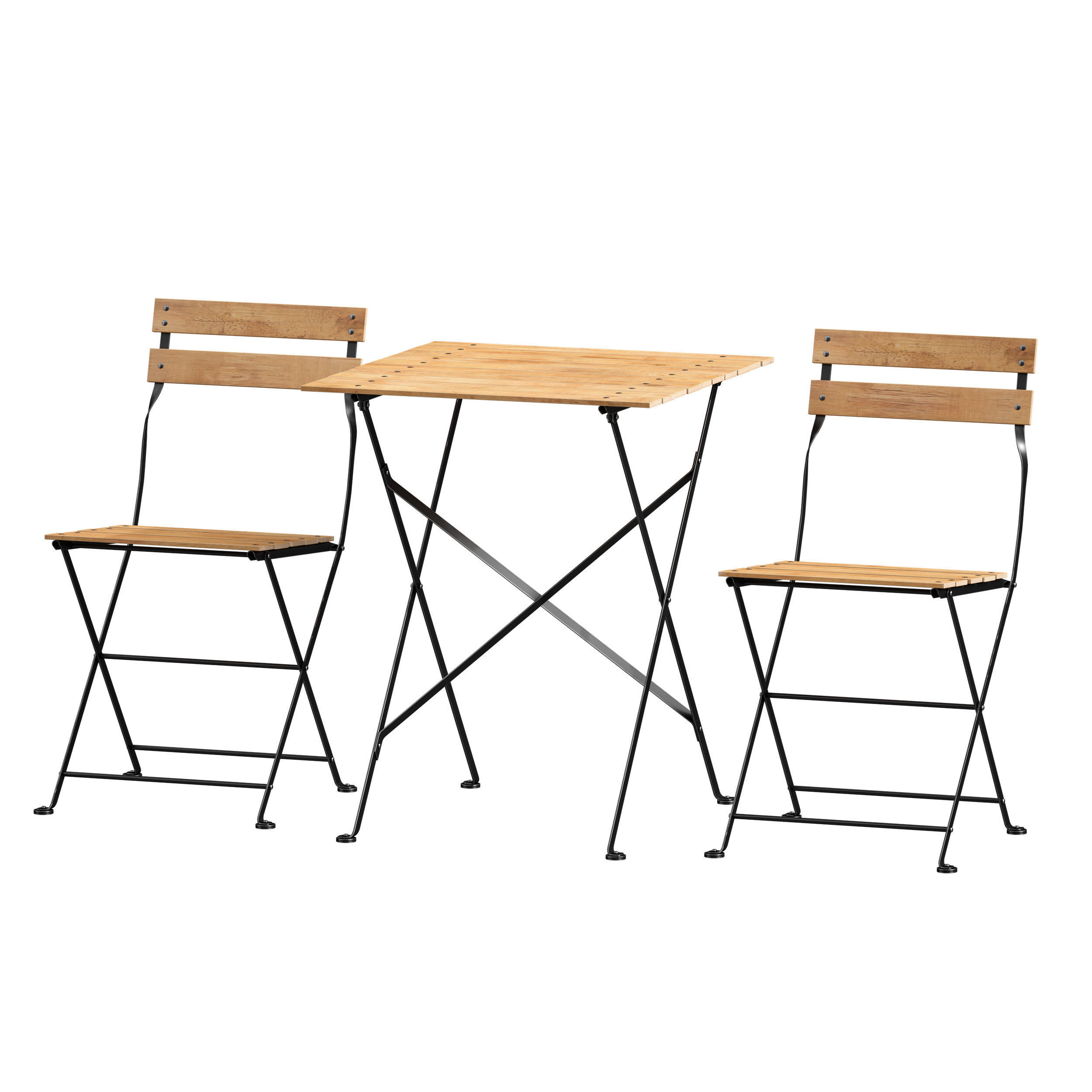 Outdoor Folding Furniture Outdoor Terrace Cafe Furniture 3D model_5