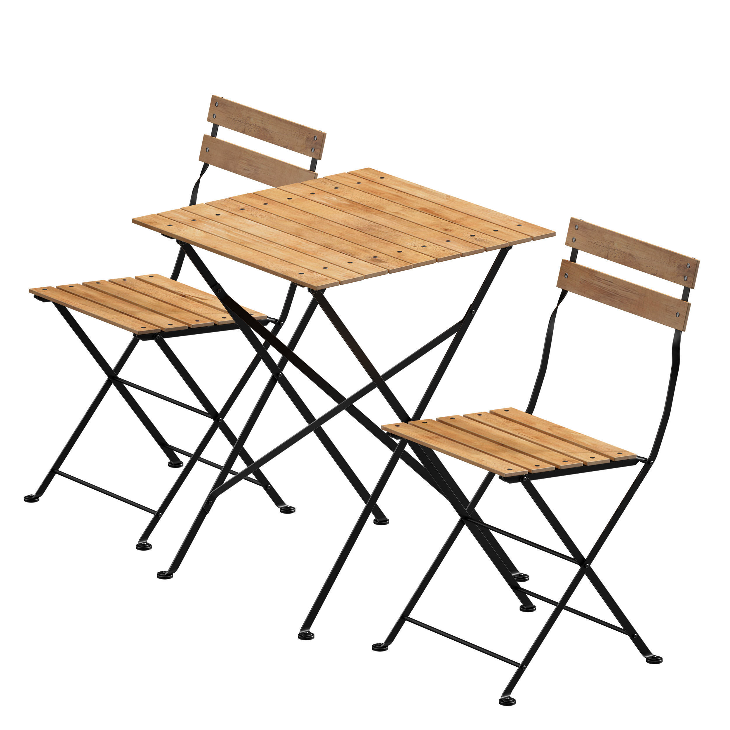 Outdoor Folding Furniture Outdoor Terrace Cafe Furniture 3D model_7