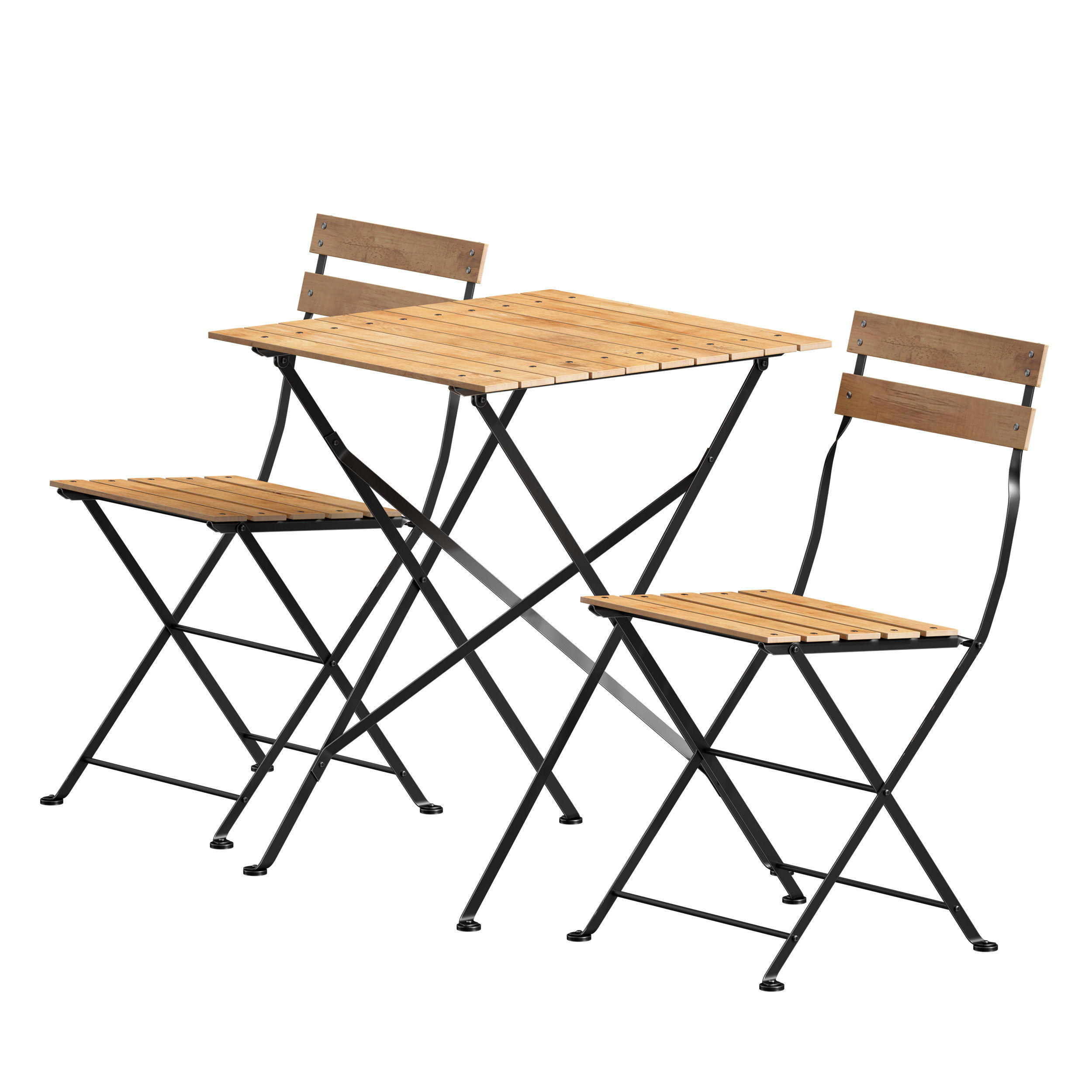 Outdoor Folding Furniture Outdoor Terrace Cafe Furniture 3D model_6