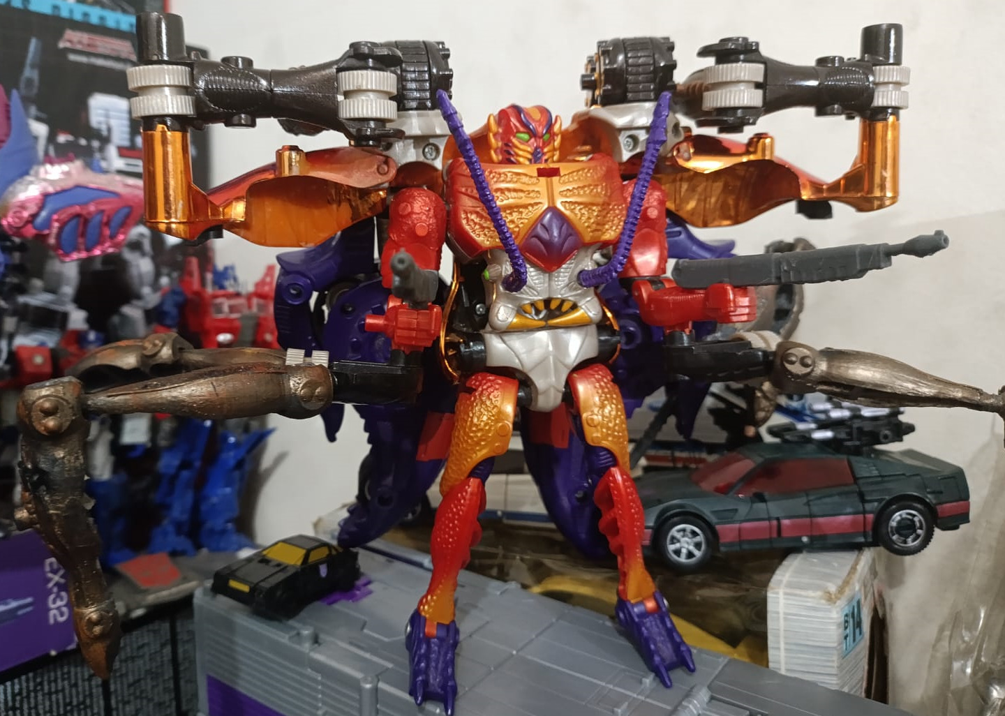 Transformers Beast Wars KIT Rampage Pernas 3 partes 3D print model_2