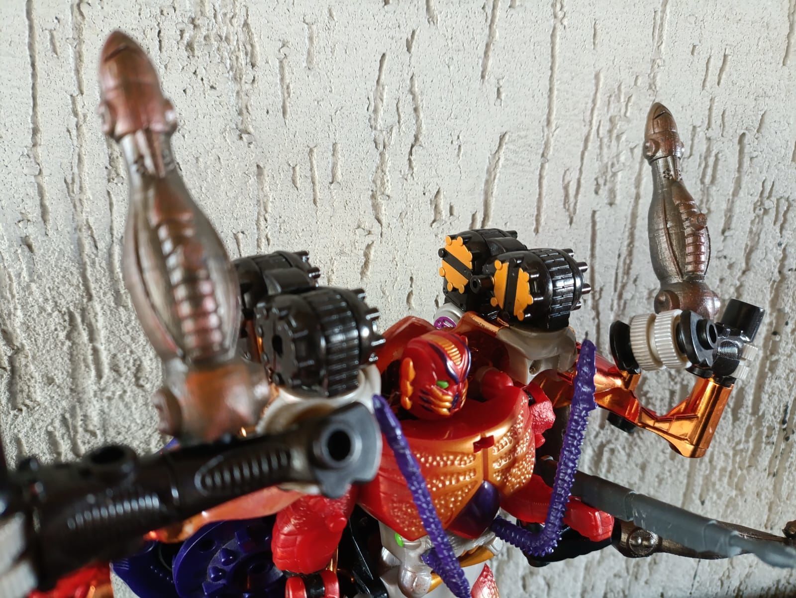 Transformers Beast Wars KIT Rampage Pernas 3 partes 3D print model_1