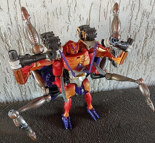 Transformers Beast Wars KIT Rampage Pernas 3 partes 3D print model