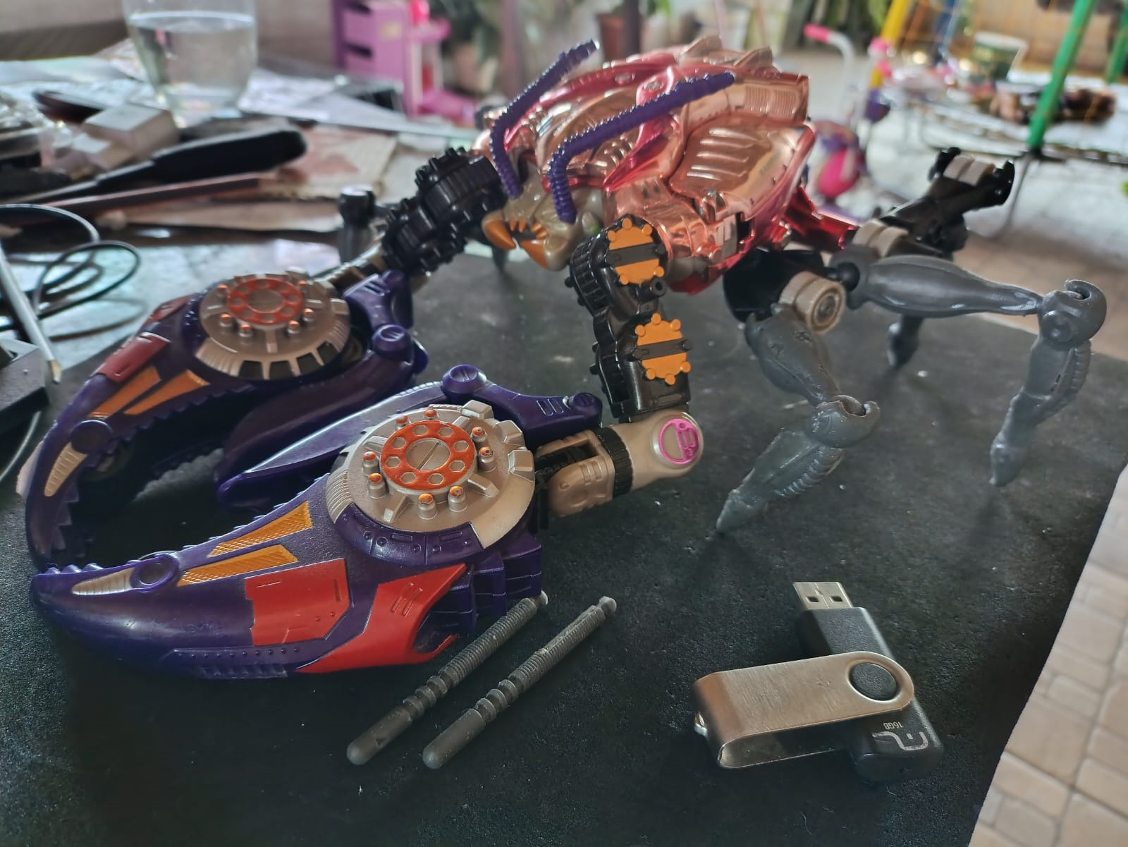 Transformers Beast Wars KIT Rampage Pernas 3 partes 3D print model_8