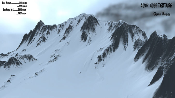Snow Mountain 3D model