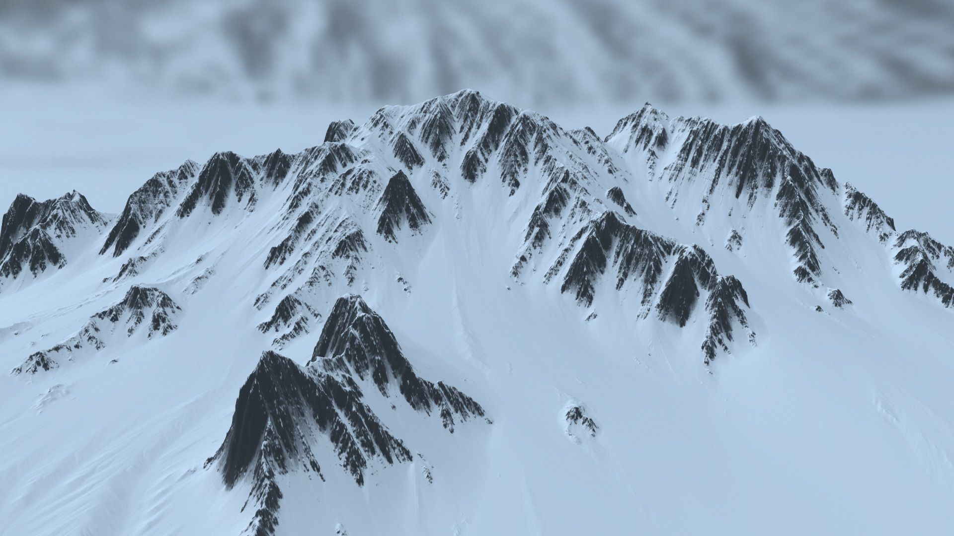 Snow Mountain 3D model_7