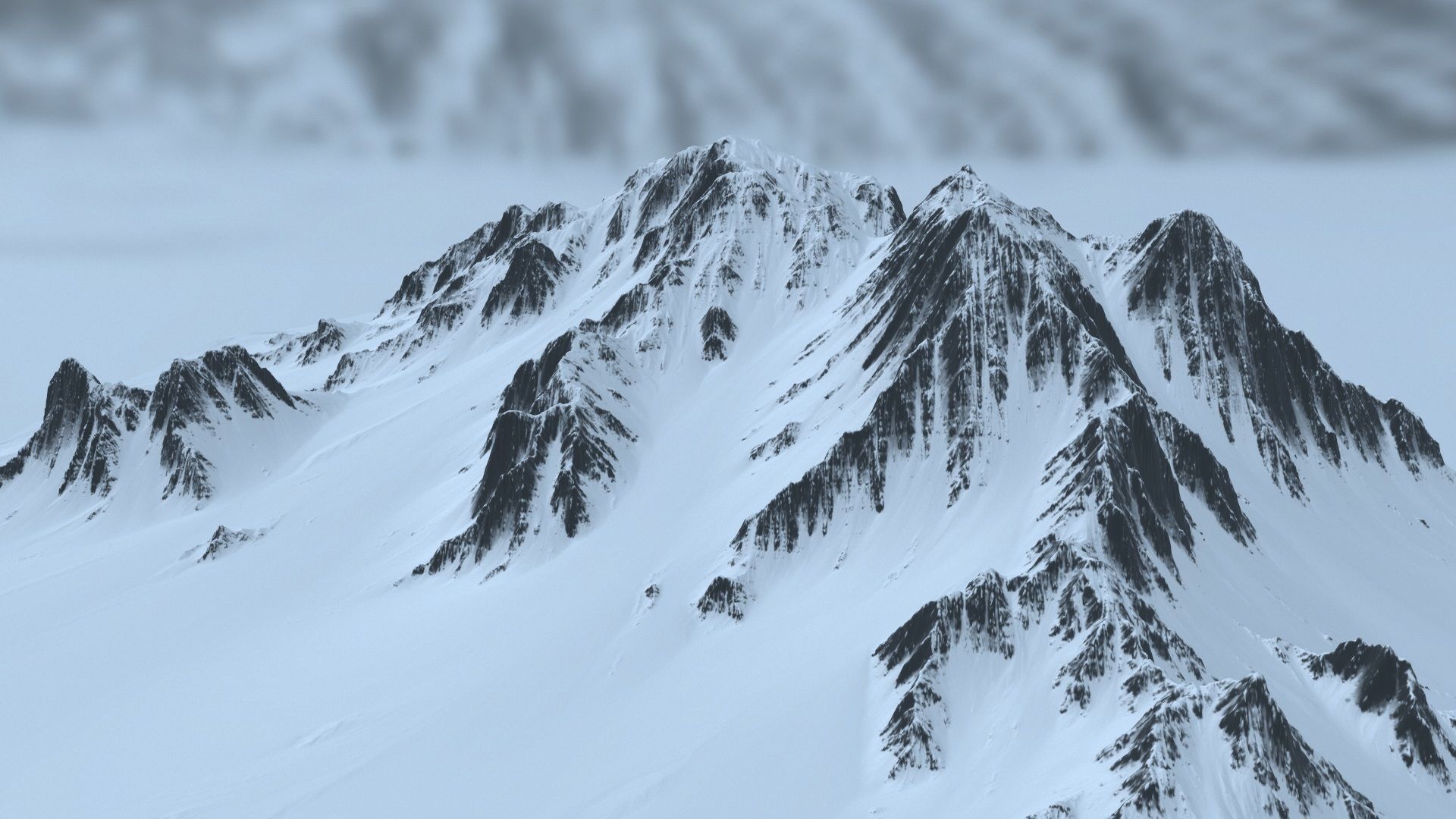 Snow Mountain 3D model_20