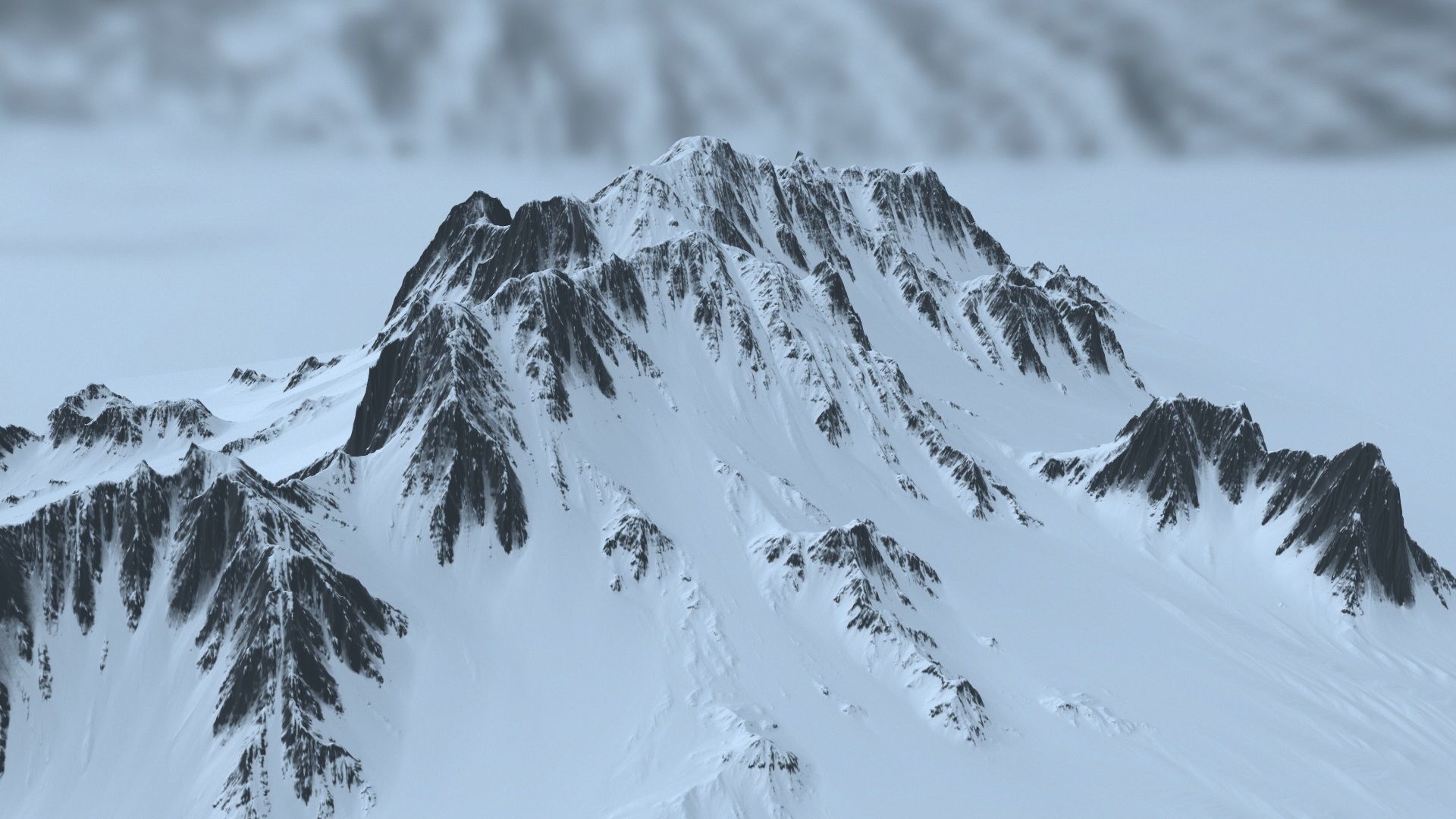 Snow Mountain 3D model_5