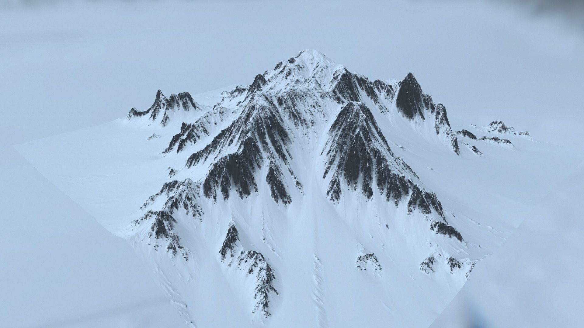 Snow Mountain 3D model_13