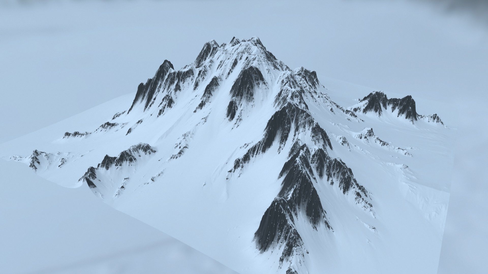 Snow Mountain 3D model_16