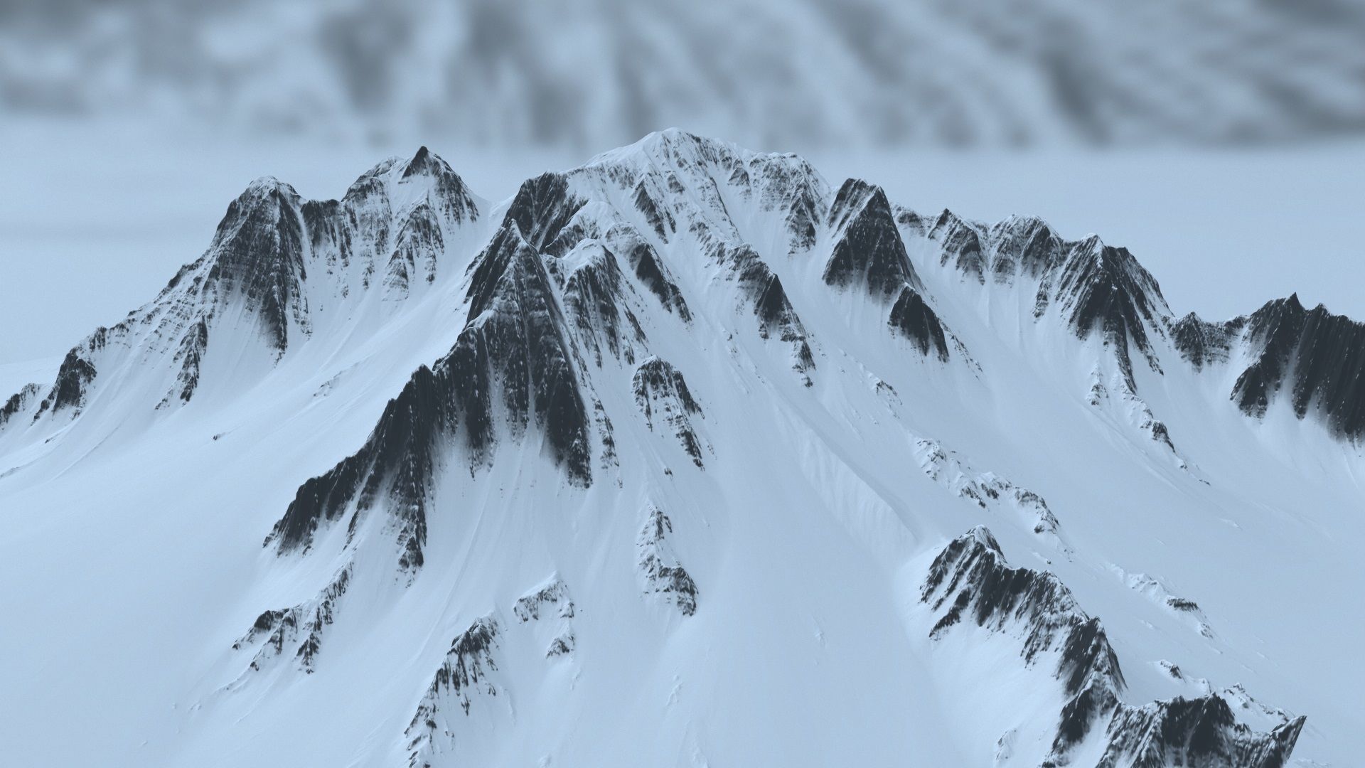 Snow Mountain 3D model_8