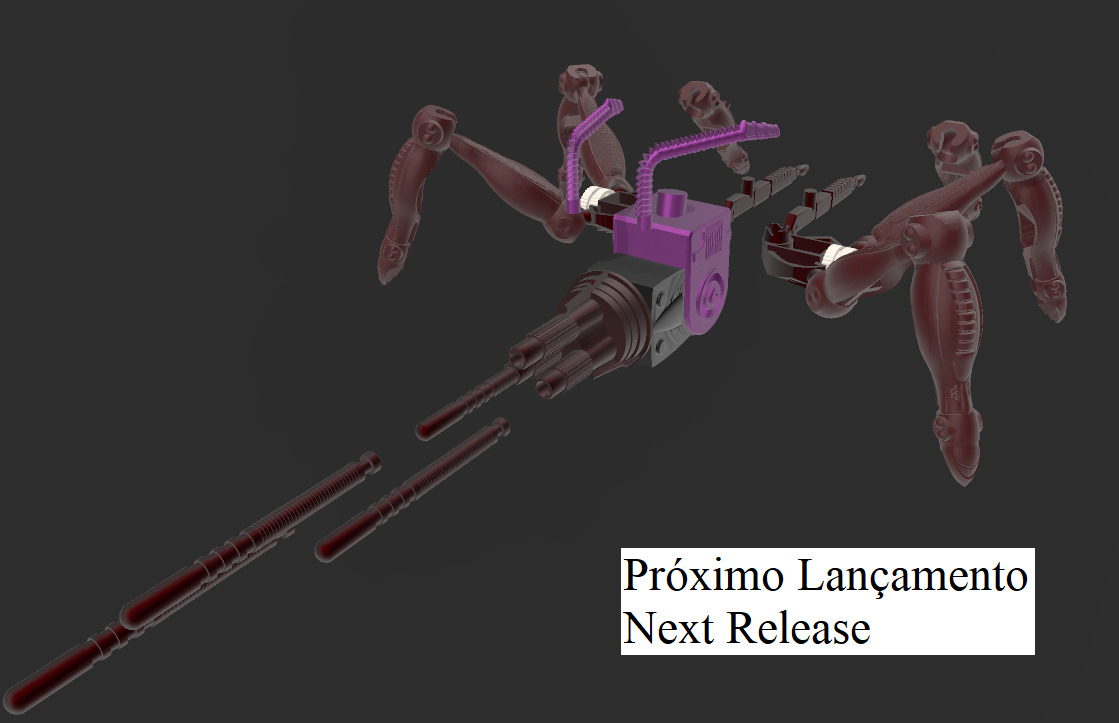 Transformers Beast Wars Rampage Carangueijo Pernas Laterais 3D print model_8