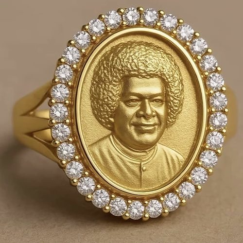 Sathya Sai Baba  RING  3D print model