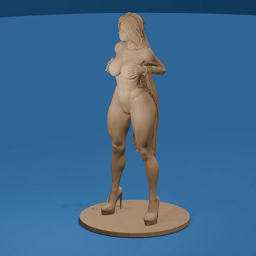 Candy Sexy Nude Pinup Girl NSFW 3D Printable Model 3D print model