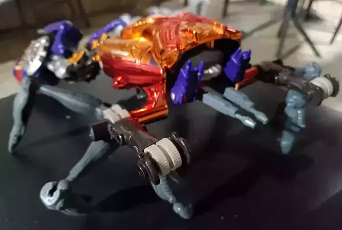 Transformers Beast Wars Rampage Carangueijo Perna Lateral Coxa
