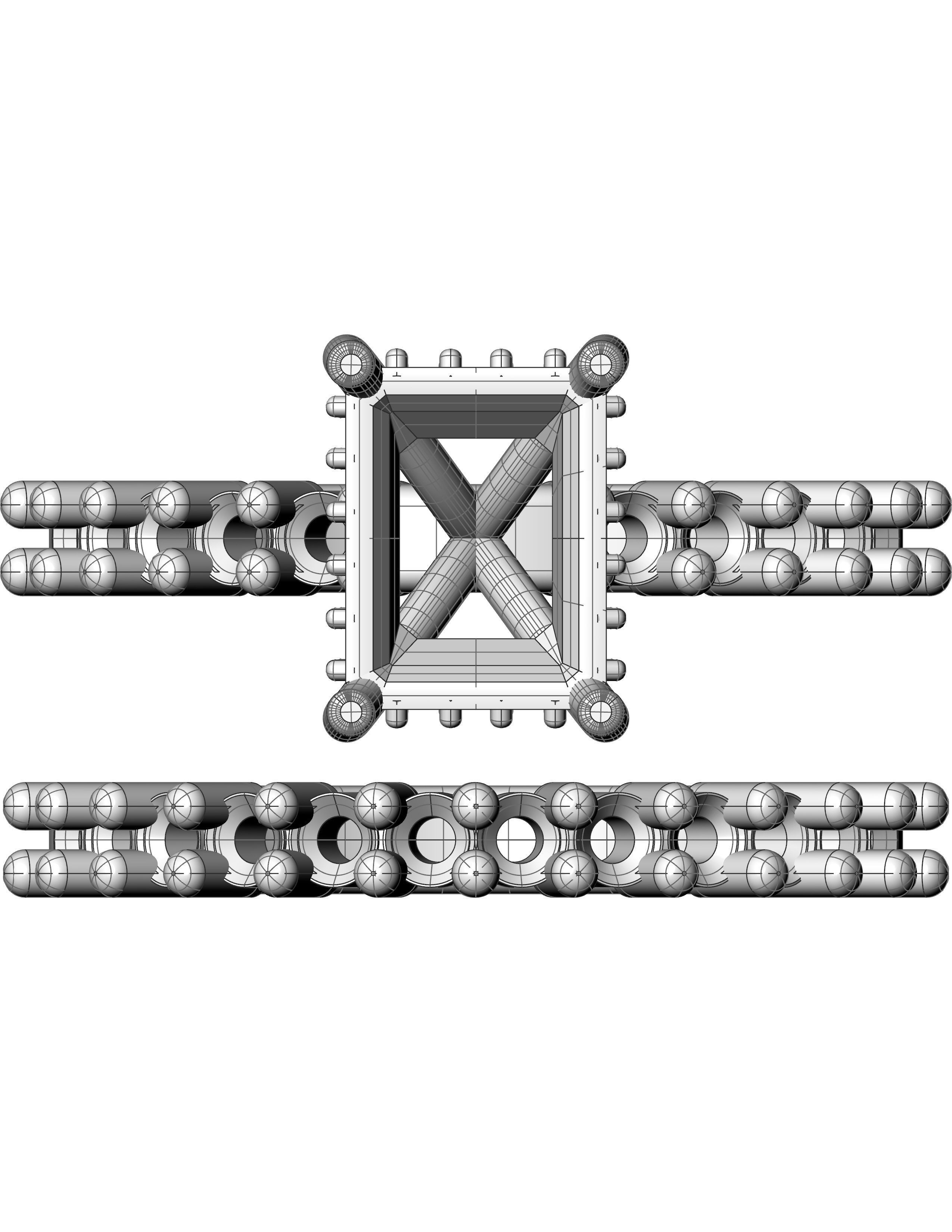 Engagement Ring with Wedding Band 3D print model_9