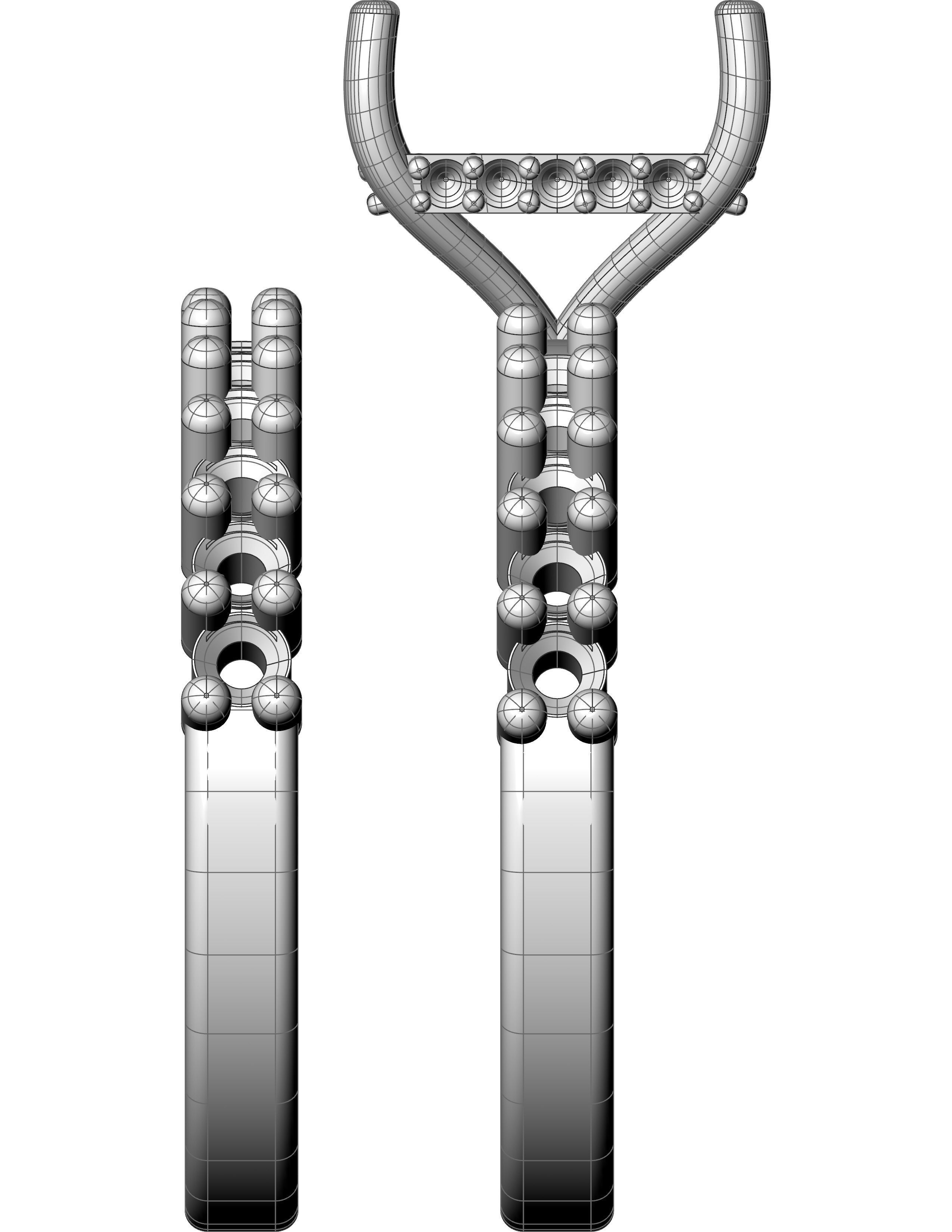 Engagement Ring with Wedding Band 3D print model_11