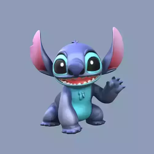 Stitch Figurine  3D Printable Toy Inspired by Lilo Stitch 3D print model