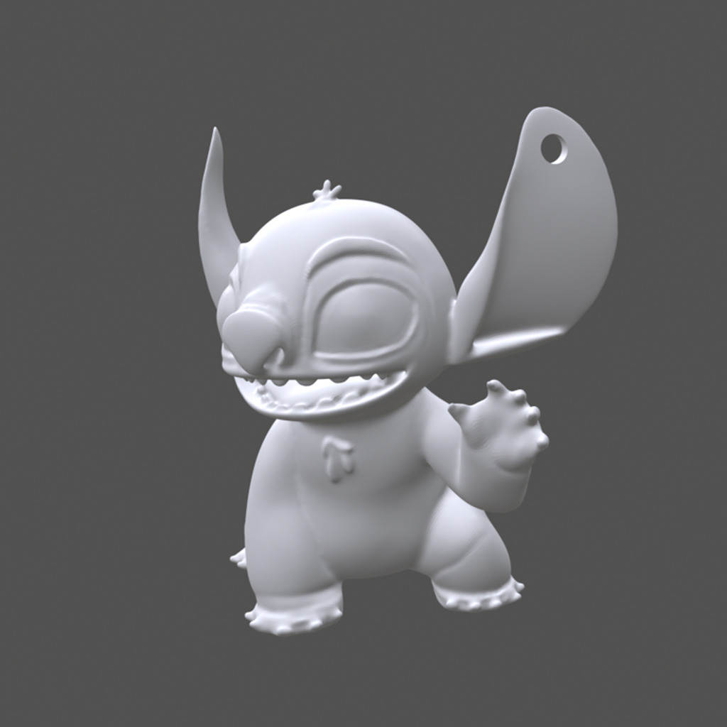 Stitch Figurine  3D Printable Toy Inspired by Lilo Stitch 3D print model_1