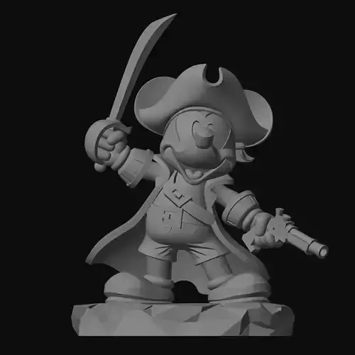 pirate mickey mouse figure