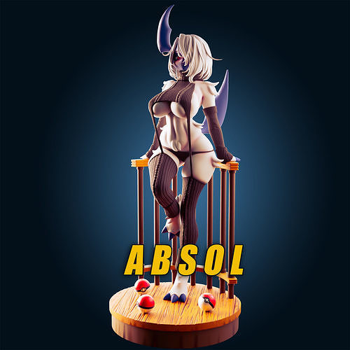 18 ADULT Absol Pokemon Figure Model Diorama 3D print model