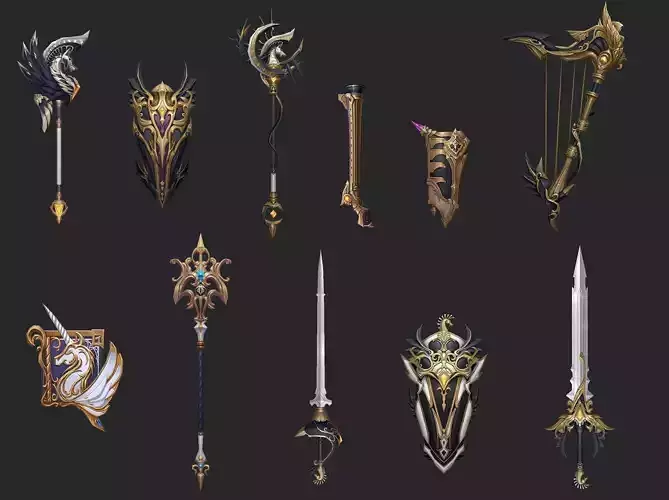 Weapons Pack 02 - Royal Cavalry Weapons