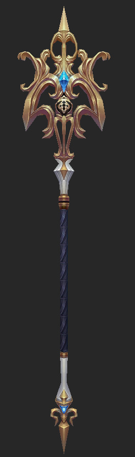 Weapons Pack 02 - Royal Cavalry Weapons Low-poly 3D model_8