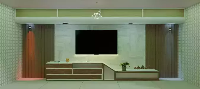 Modern TV Room Interior