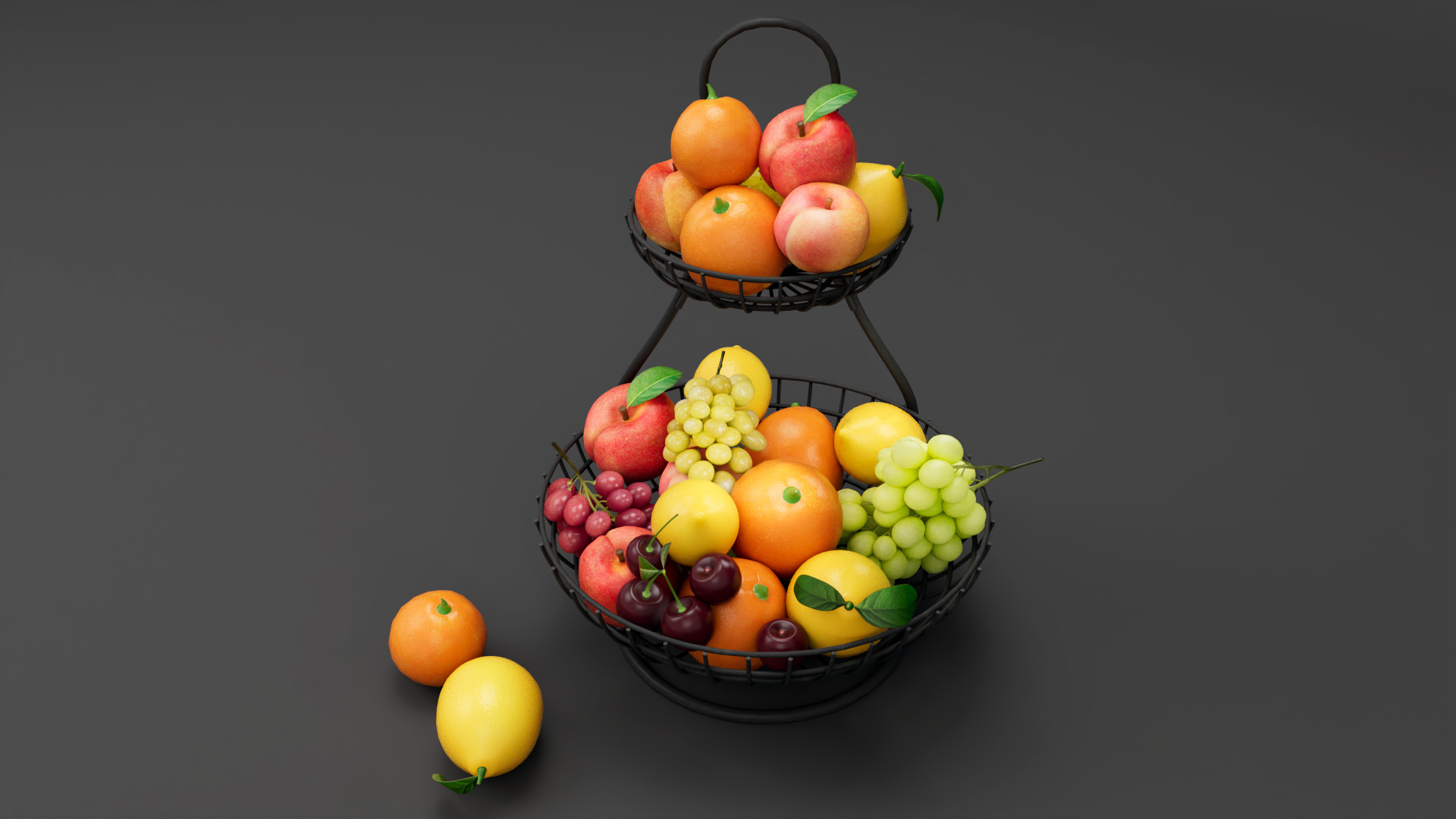 Fruit bowl  3D model_2