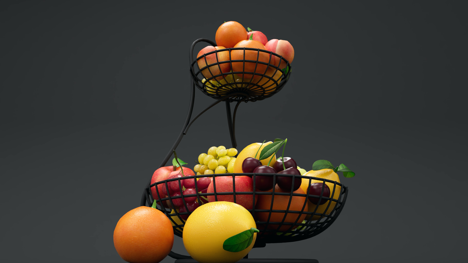 Fruit bowl  3D model_4