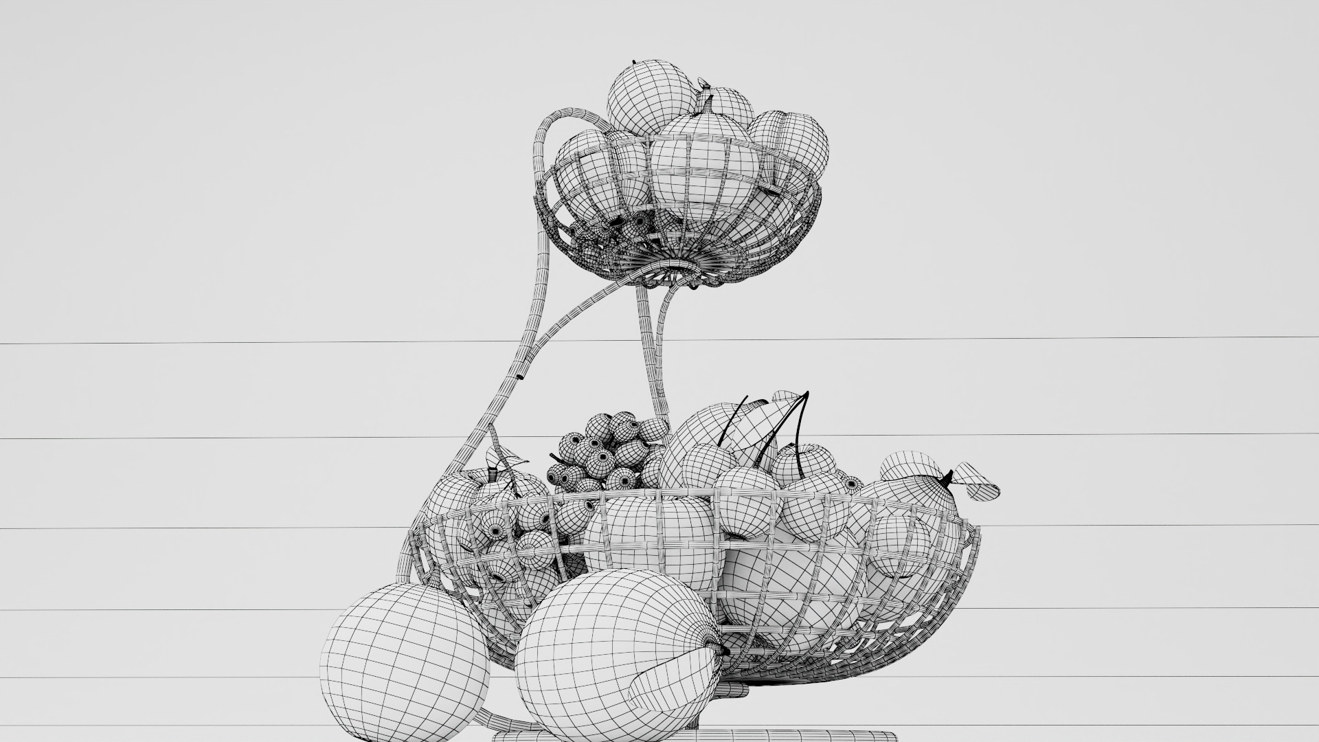 Fruit bowl  3D model_7