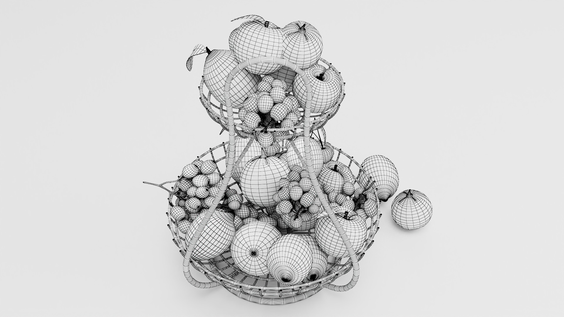 Fruit bowl  3D model_8