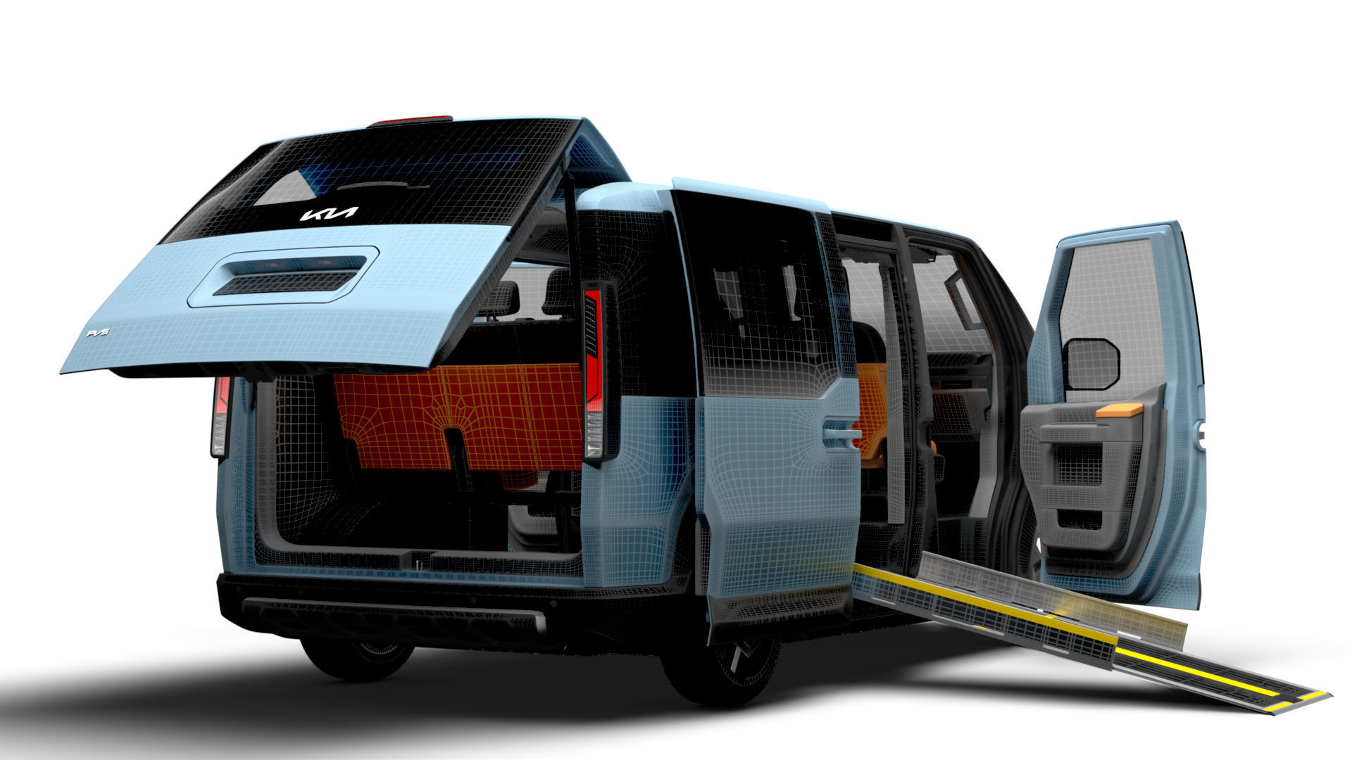 KIA PV5 Wheelchair L2H1 HQInterior 2026 3D model_20