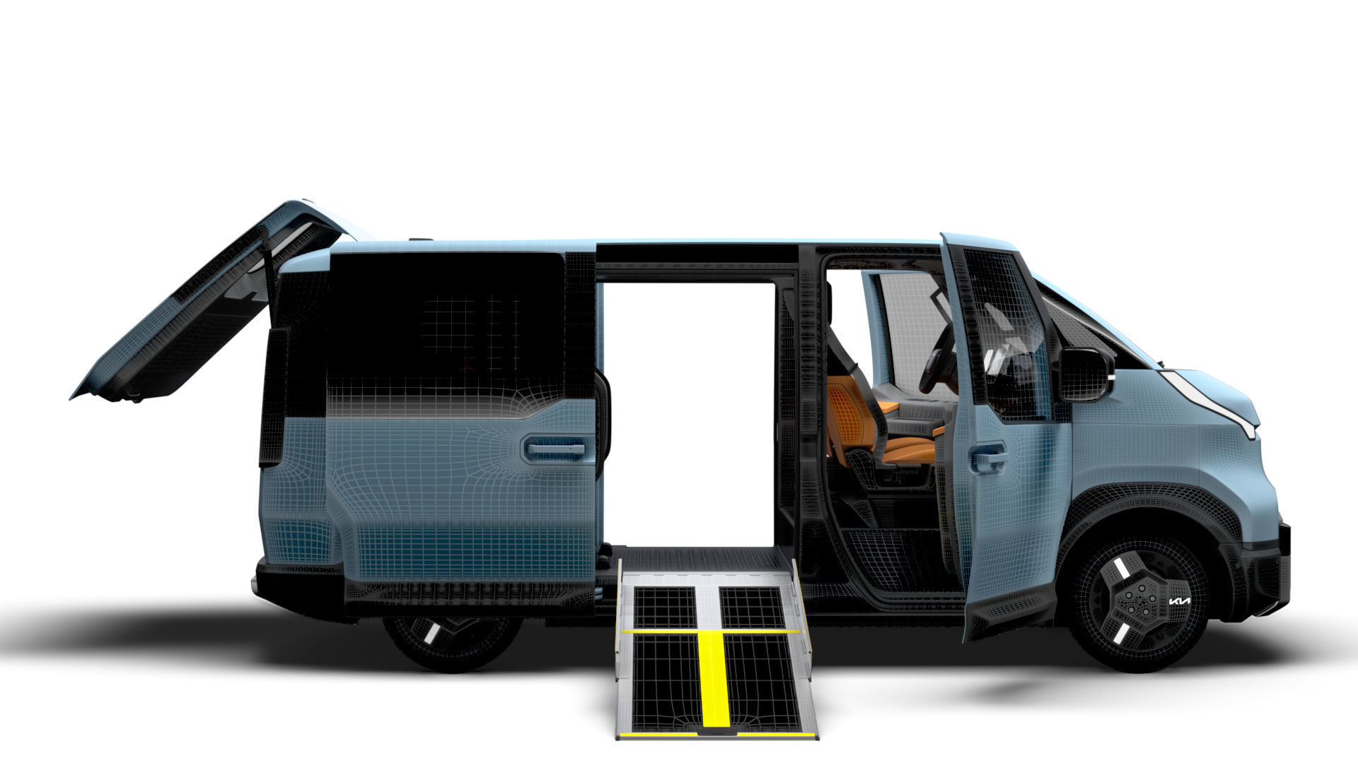 KIA PV5 Wheelchair L2H1 HQInterior 2026 3D model_16