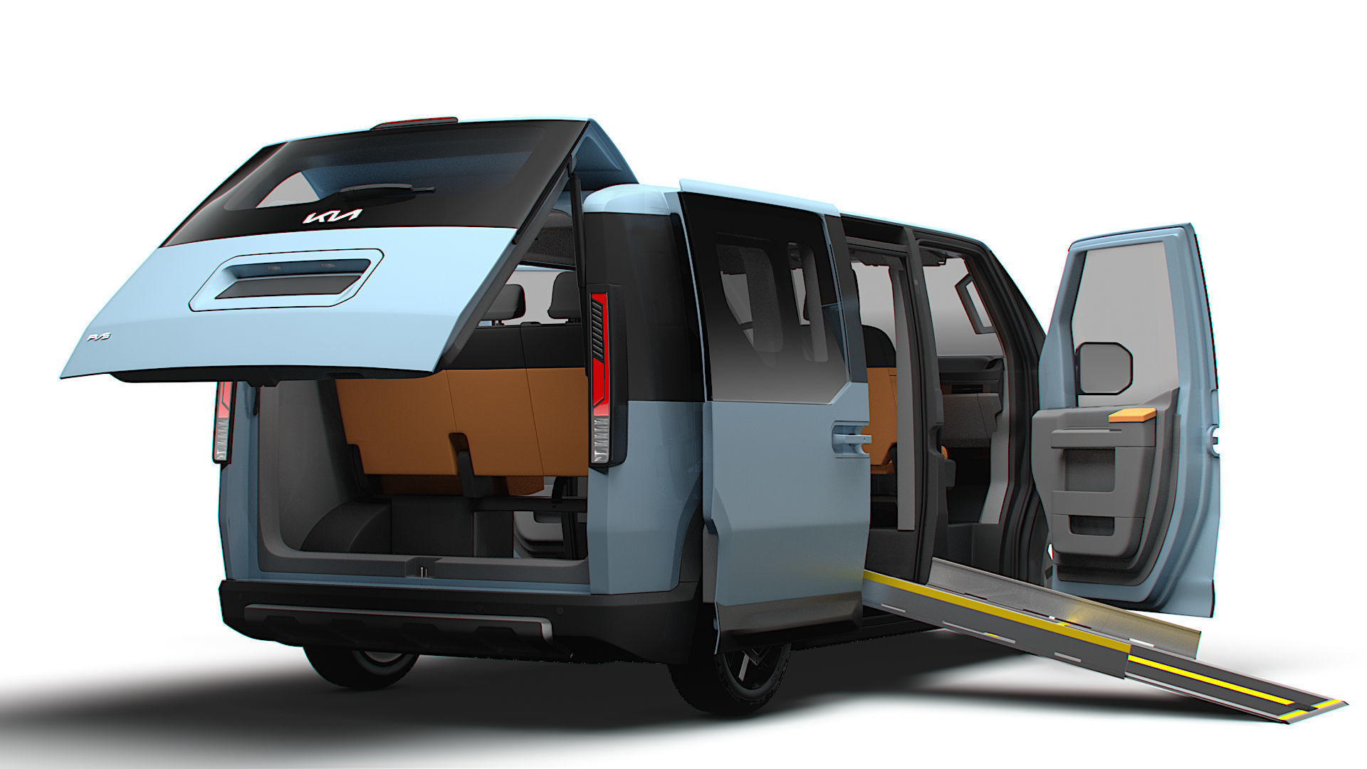 KIA PV5 Wheelchair L2H1 HQInterior 2026 3D model_5