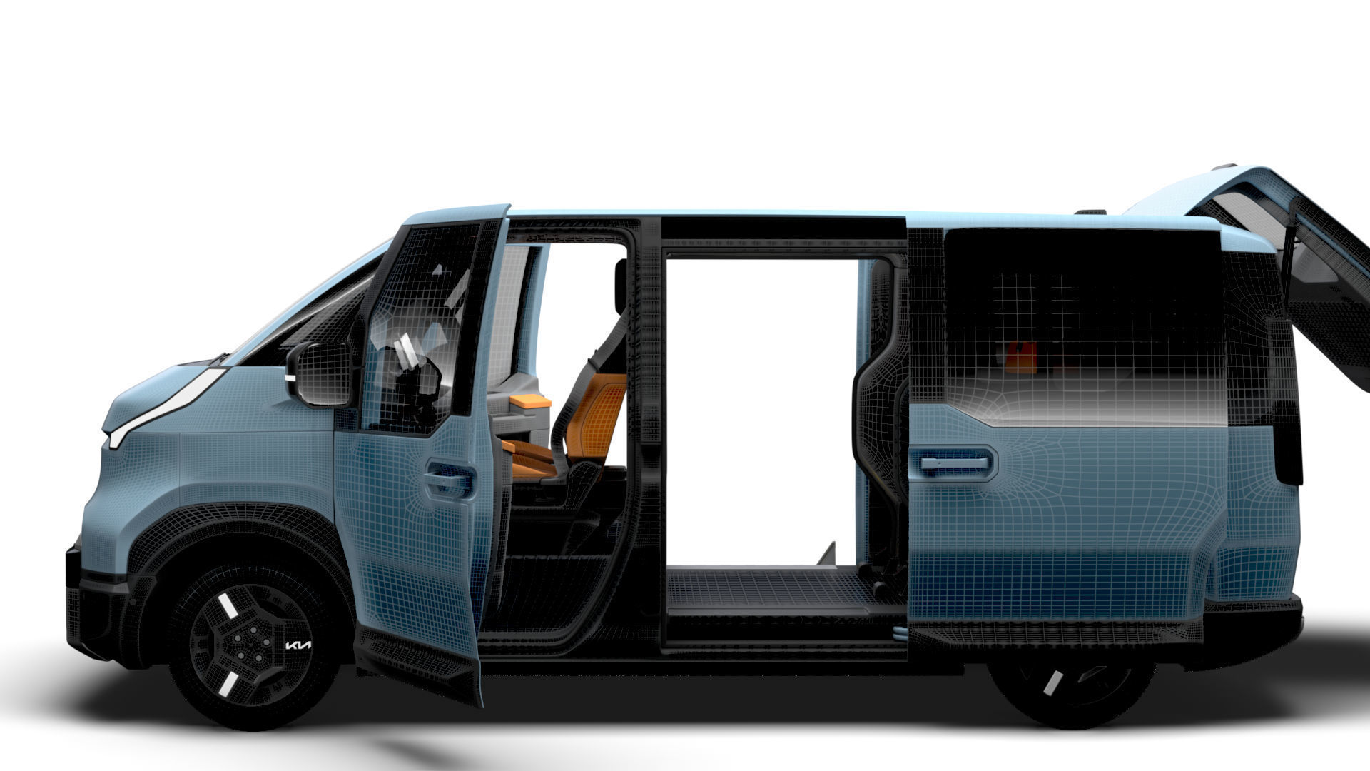 KIA PV5 Wheelchair L2H1 HQInterior 2026 3D model_19